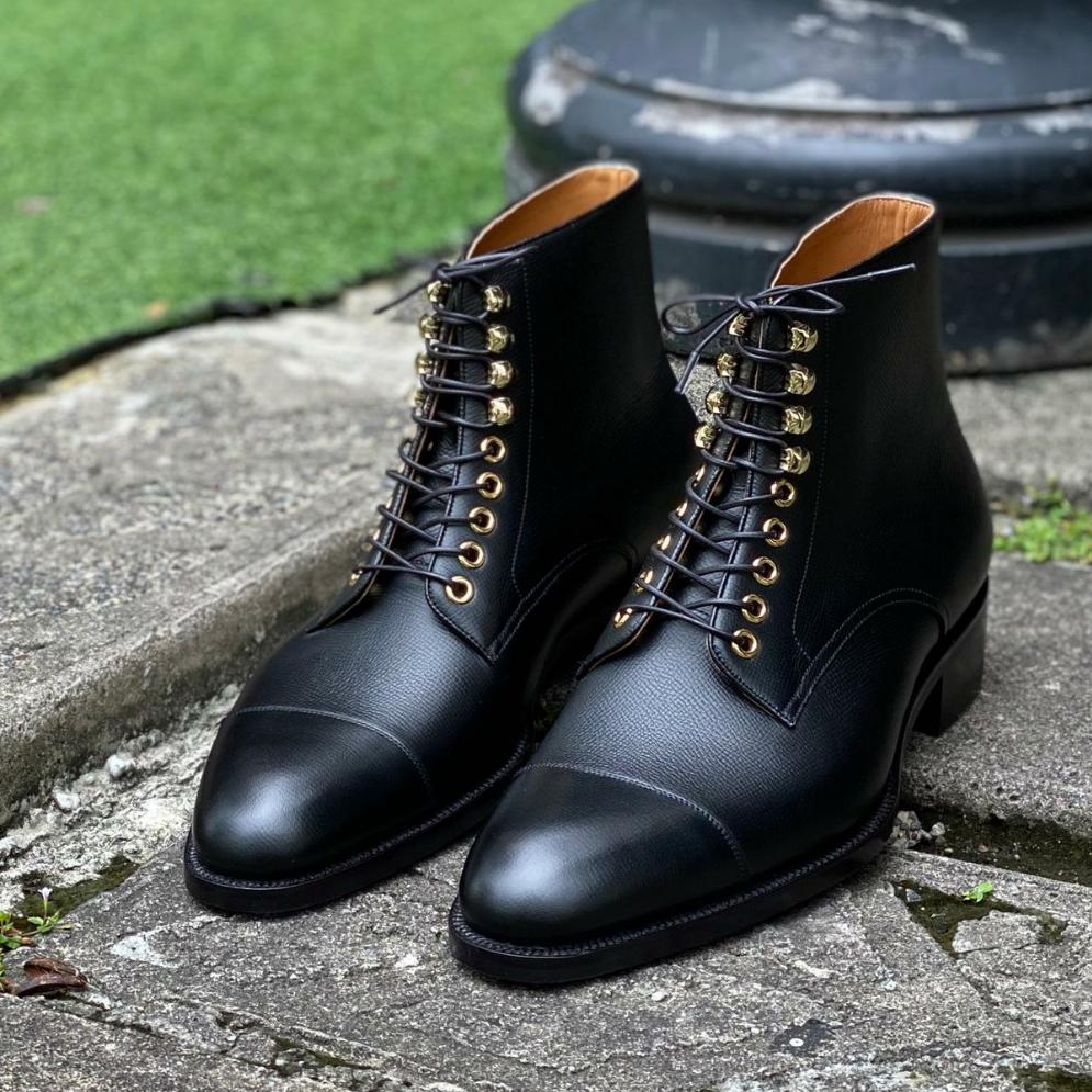 Black derby cheap boot