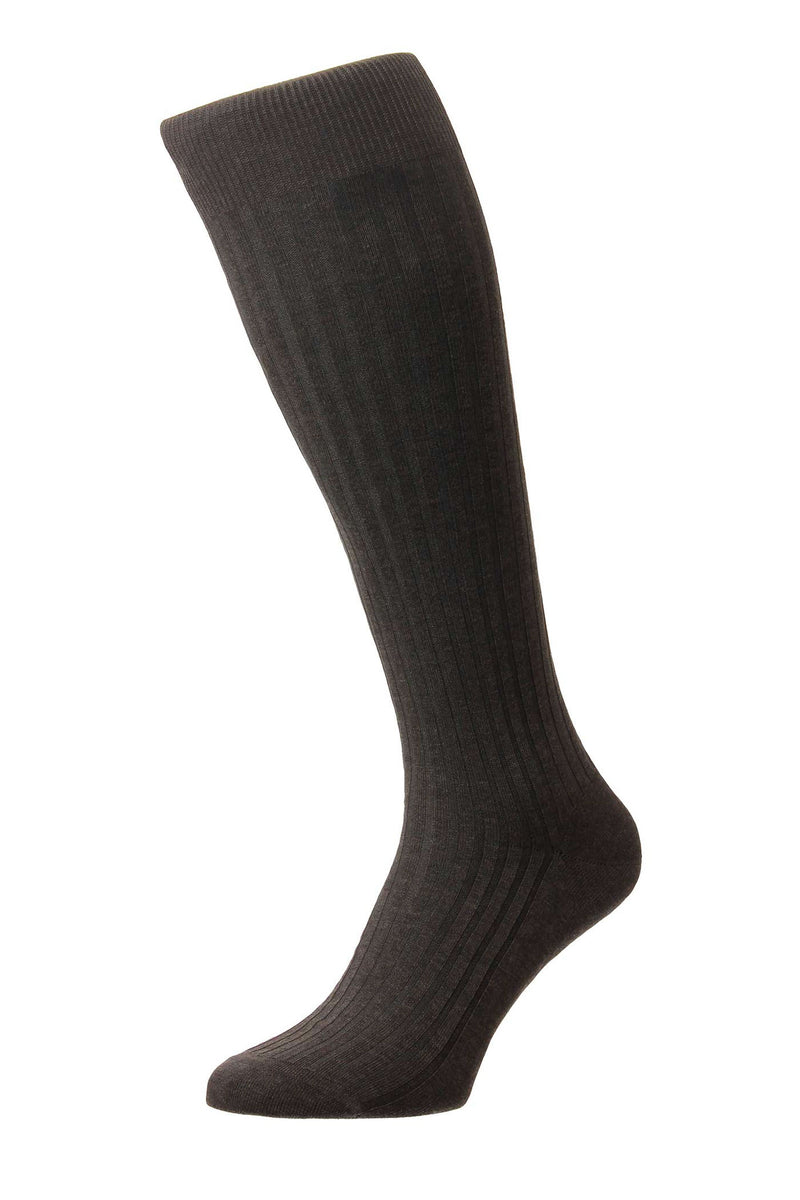 Danvers (Over the Calf) 5X3 rib Fil D'ecosse/Cotton Isle Socks ...