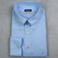 Oxford 120 Blue/White Thin Stripes Cotton Shirt