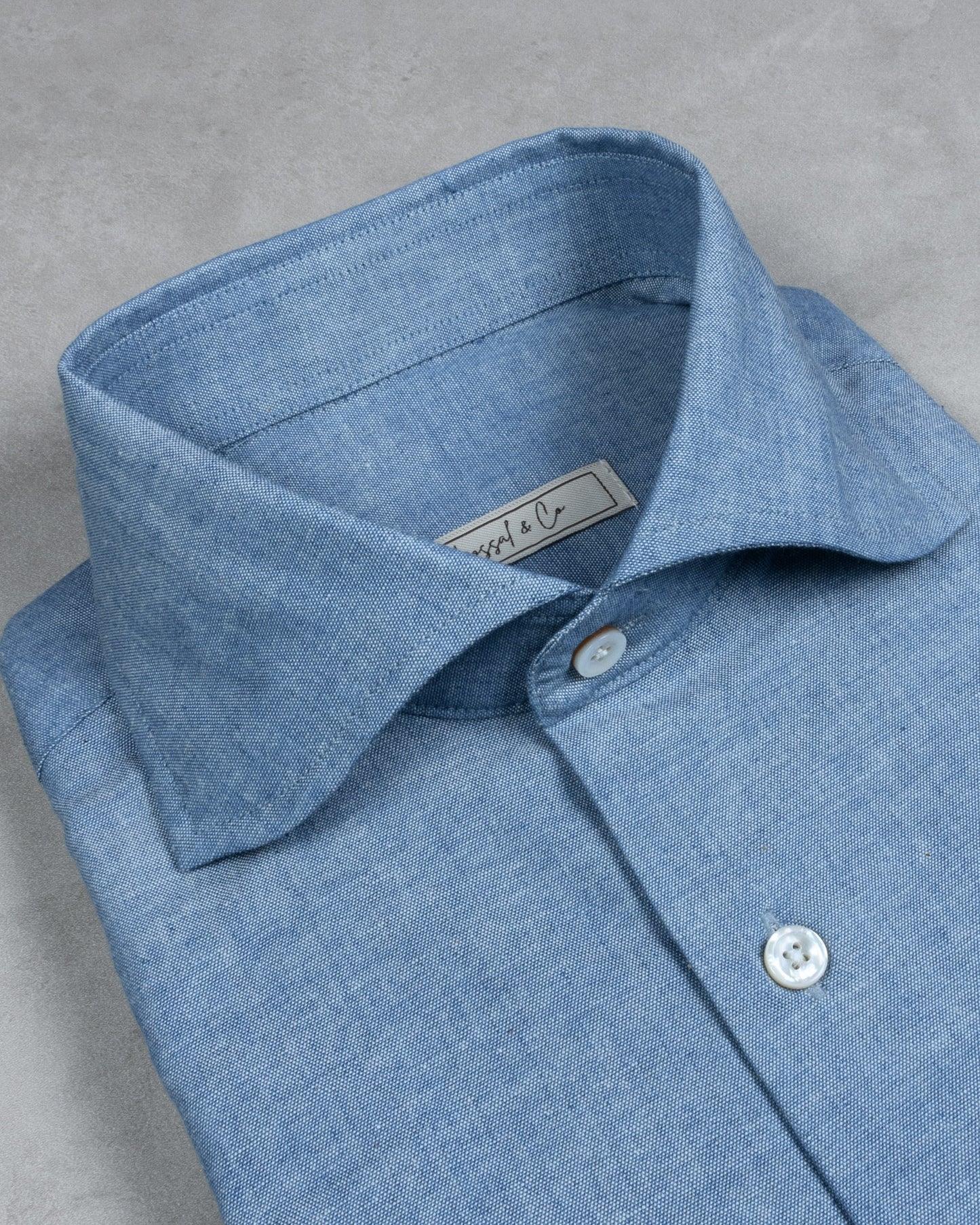 Japanese Light Indigo Chambray Shirt MFC0593