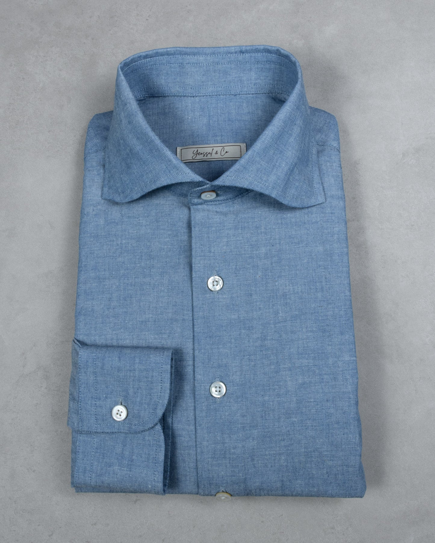 Japanese Light Indigo Chambray Shirt MFC0593