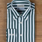 Green Stripe Cotton Shirt MGC1448