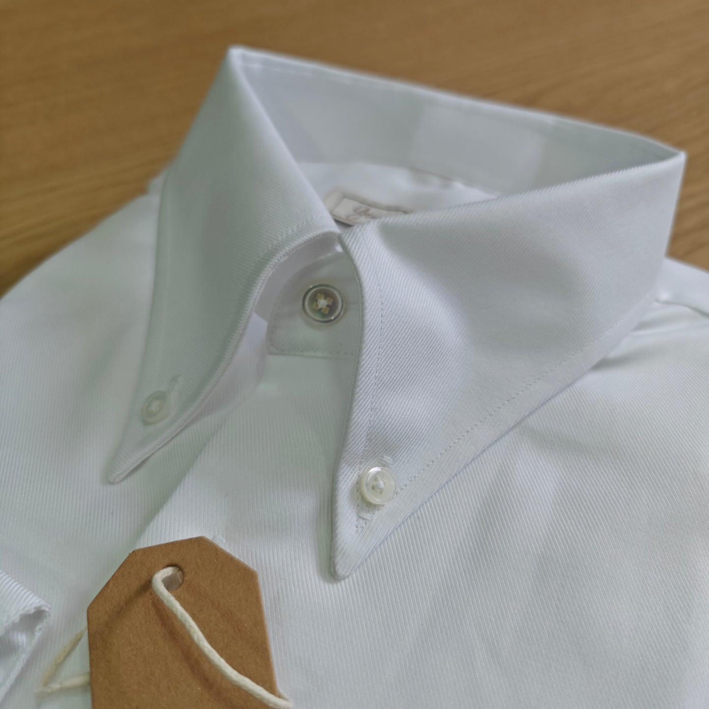 Soktas White Twill Cotton Long Sleeves Shirt - SS096