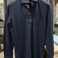 Dark Navy Stretch-Cotton Long Sleeves Shirt - SS091