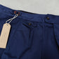 Brezza Navy Twill Stretch-Cotton Trousers  - ST141