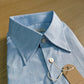 Monti Sky Blue Chambray Cotton Long Sleeves Shirt - SS095