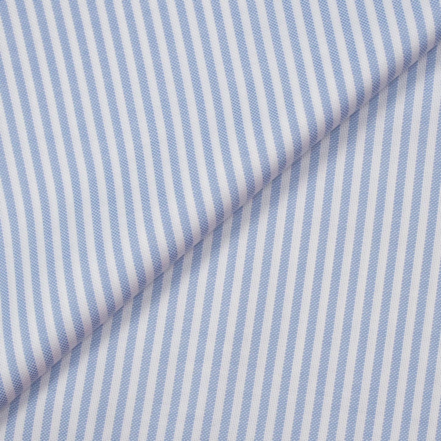 Monti Blue/ White Stripes Oxford Custom Cotton Shirt MFC0516