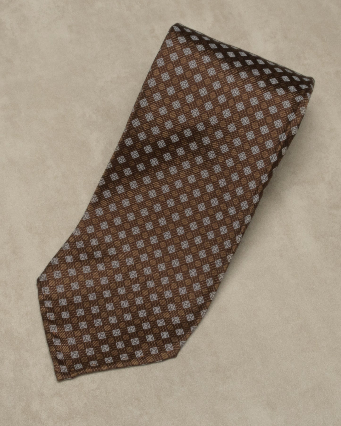 Handmade Vintage 7-Fold Silk Tie #1431