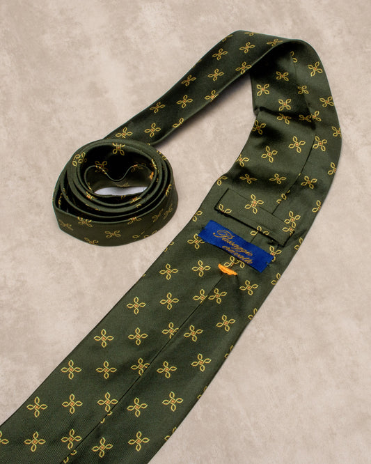 Handmade Vintage 7-Fold Silk Tie #1523