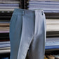 Malcolm Light Blue Twill Cotton Trousers MTC0839