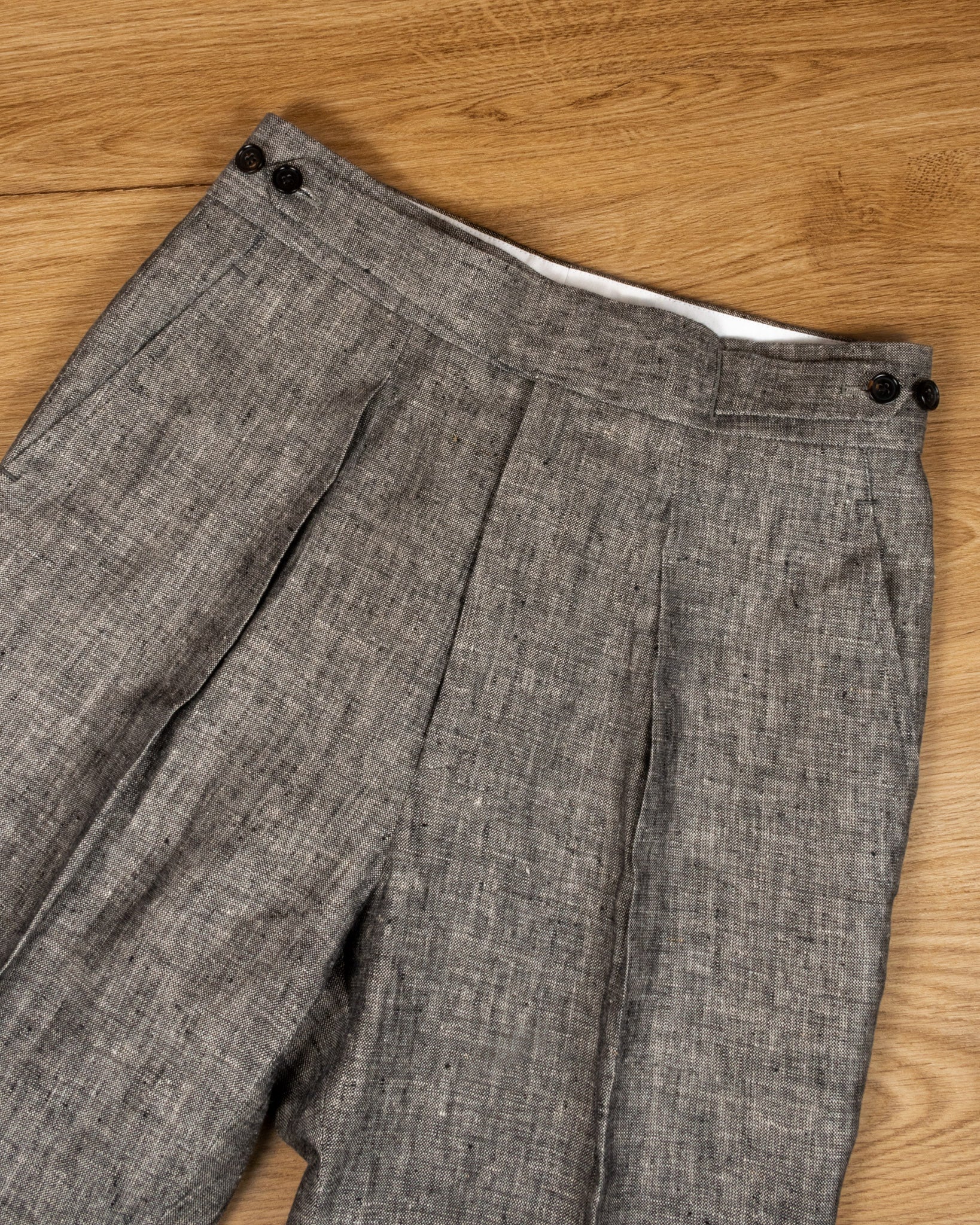 Slim Fit Navy Semi Plain Trousers | Buy Online at Moss
