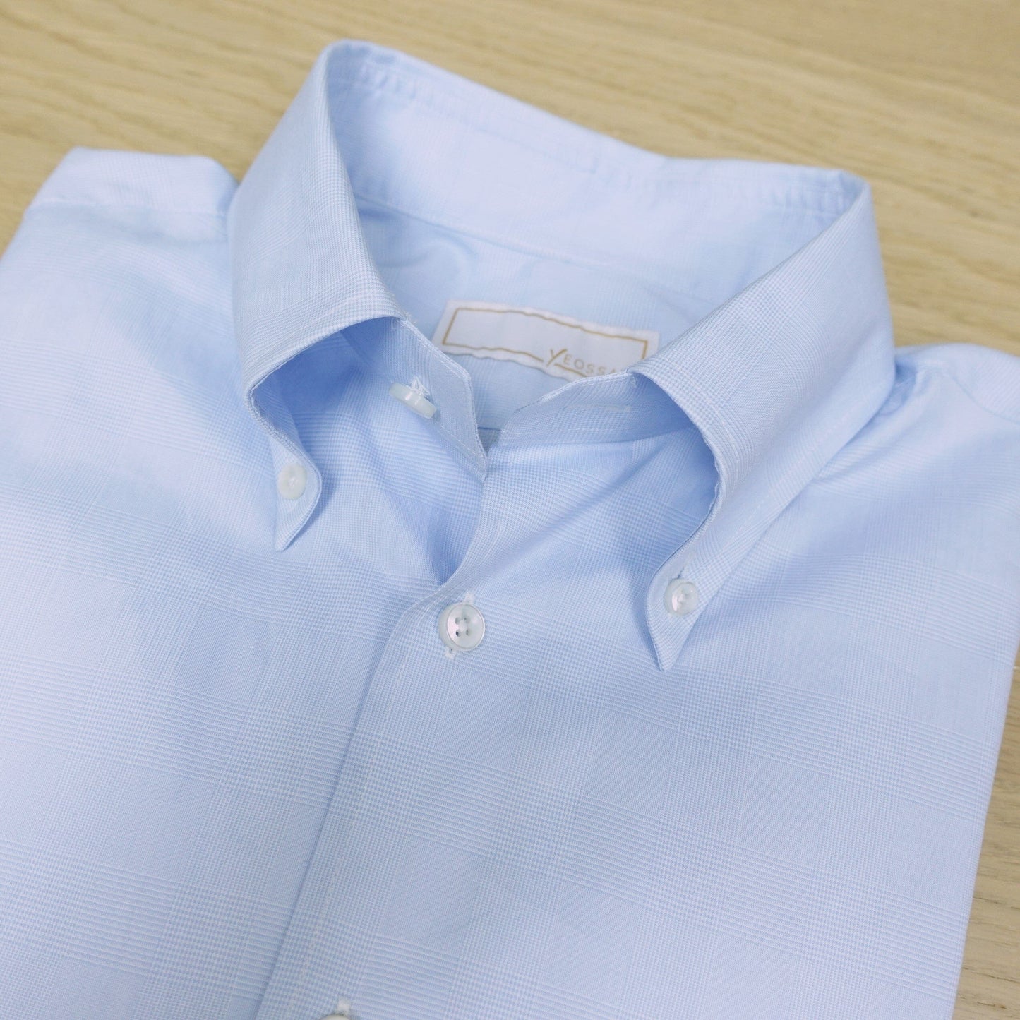 [Open Box - Seconds] Light Blue Plaid Shirt - SS041